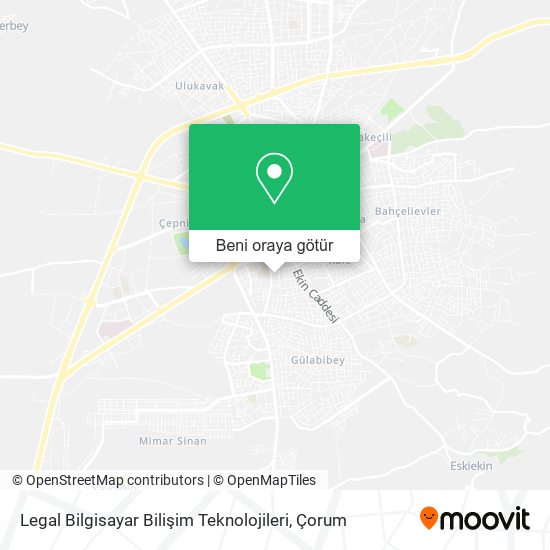 Legal Bilgisayar Bilişim Teknolojileri harita