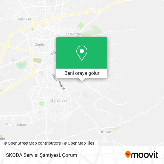 SKODA Servisi Şantiyesi harita