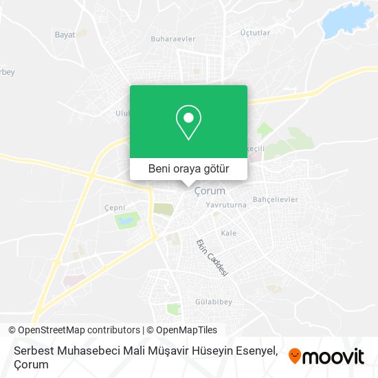 Serbest Muhasebeci Mali Müşavir Hüseyin Esenyel harita