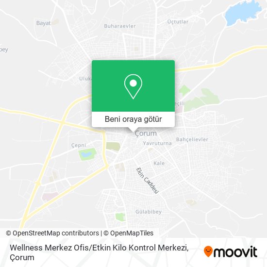 Wellness Merkez Ofis / Etkin Kilo Kontrol Merkezi harita