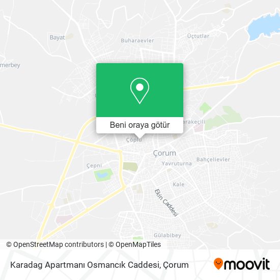 Karadag Apartmanı Osmancık Caddesi harita