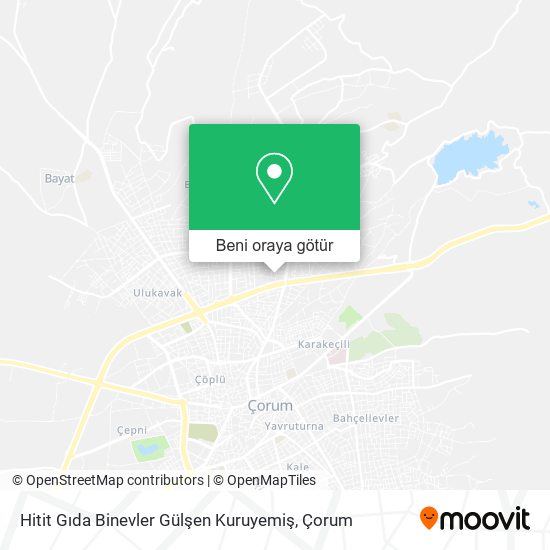Hitit Gıda Binevler Gülşen Kuruyemiş harita