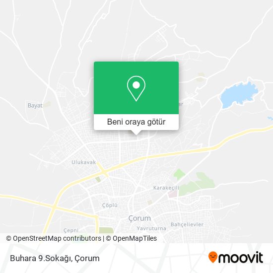 Buhara 9.Sokağı harita