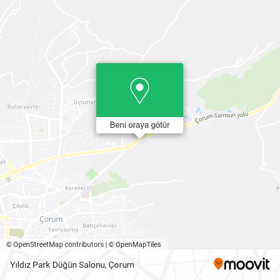 Yıldız Park Düğün Salonu harita