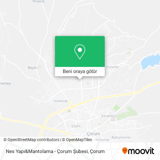 Nes Yapı&Mantolama - Çorum Şubesi harita