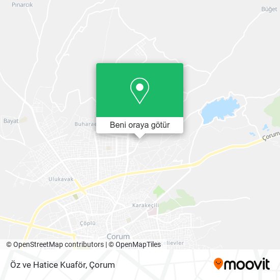 Öz ve Hatice Kuaför harita