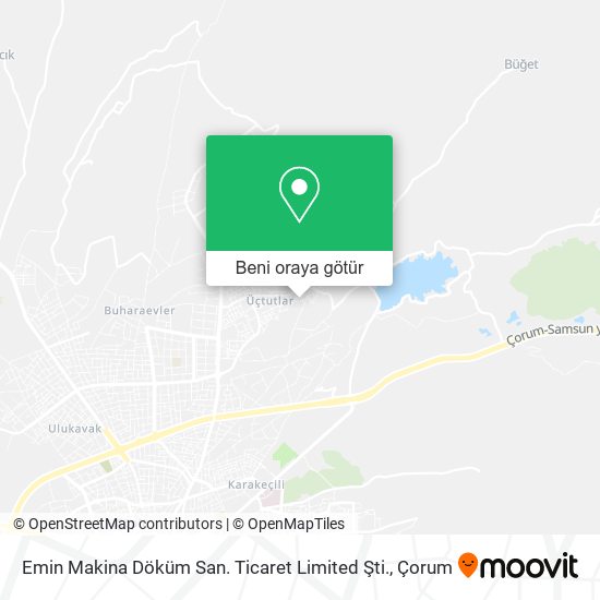 Emin Makina Döküm San. Ticaret Limited Şti. harita