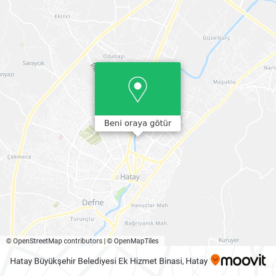 Hatay Büyükşehir Belediyesi Ek Hizmet Binasi harita