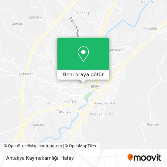 Antakya Kaymakamlığı harita