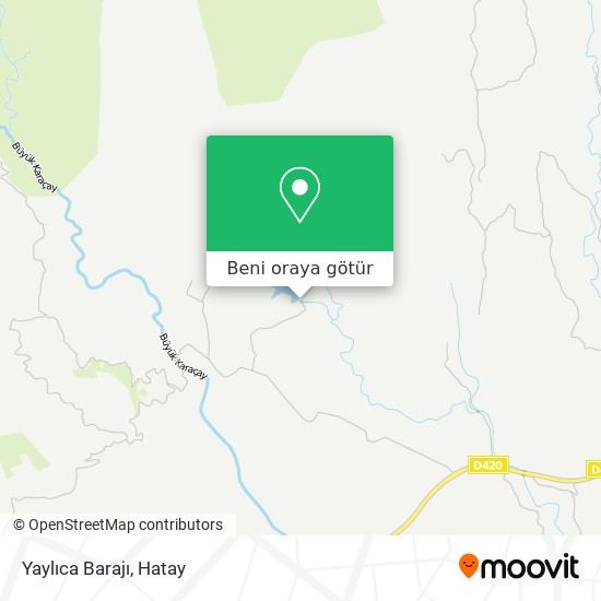 Yaylıca Barajı harita