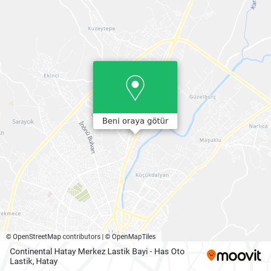 Continental Hatay Merkez Lastik Bayi - Has Oto Lastik harita