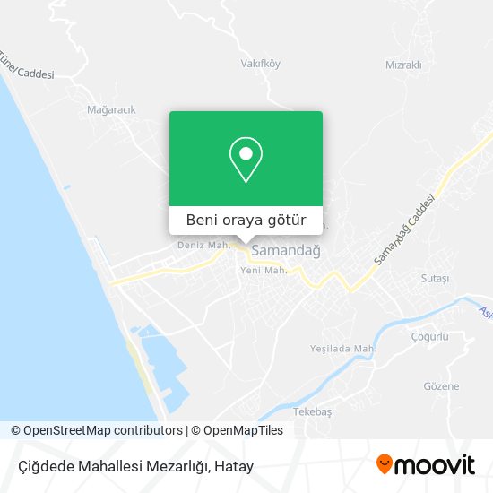 Çiğdede Mahallesi Mezarlığı harita