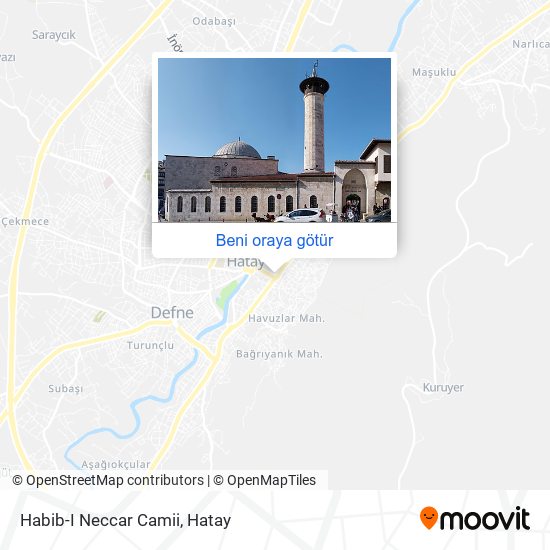Habib-I Neccar Camii harita