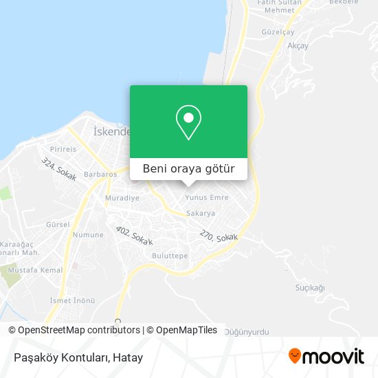 Paşaköy Kontuları harita