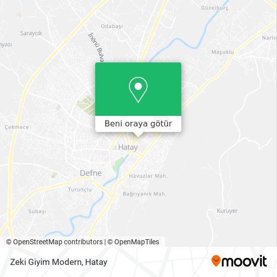 Zeki Giyim Modern harita