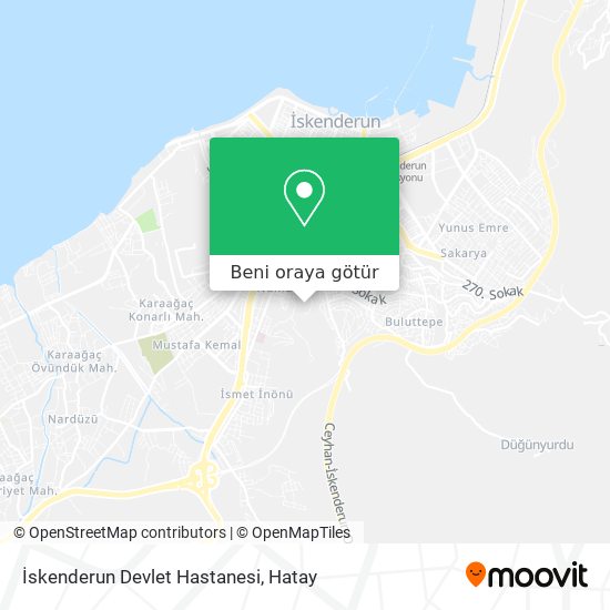 İskenderun Devlet Hastanesi harita