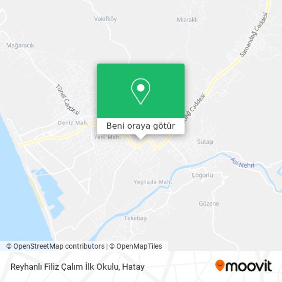Reyhanlı Filiz Çalım İlk Okulu harita
