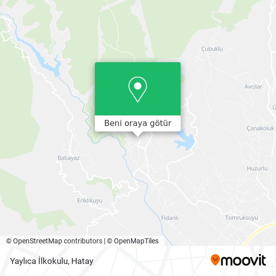 Yaylıca İlkokulu harita