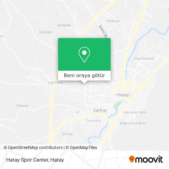 Hatay Spor Center harita