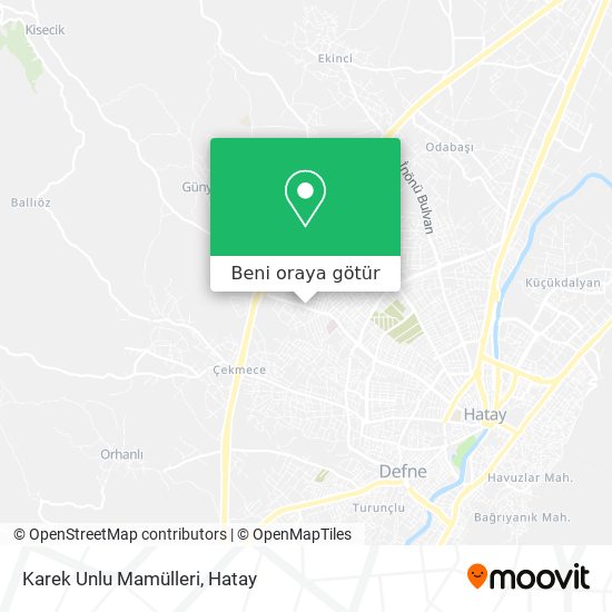 Karek Unlu Mamülleri harita