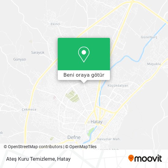 Ateş Kuru Temizleme harita
