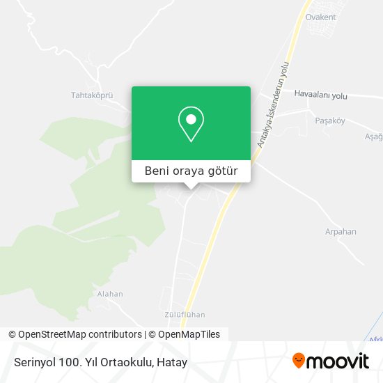 Serinyol 100. Yıl Ortaokulu harita