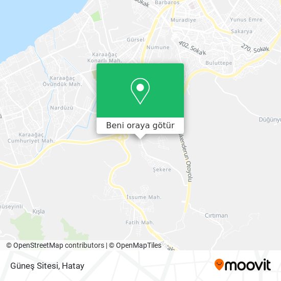 Güneş Sitesi harita