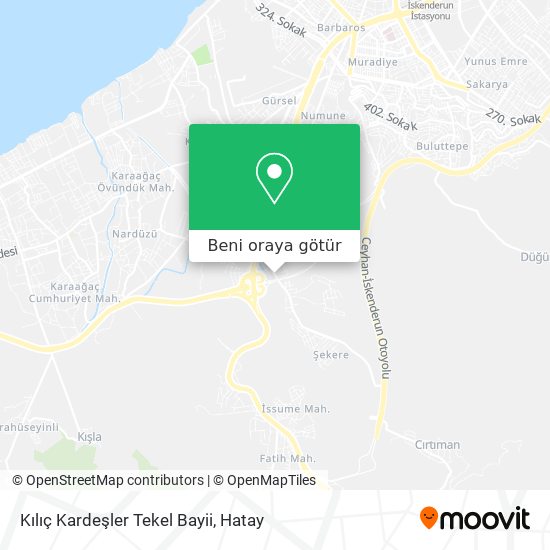 Kılıç Kardeşler Tekel Bayii harita