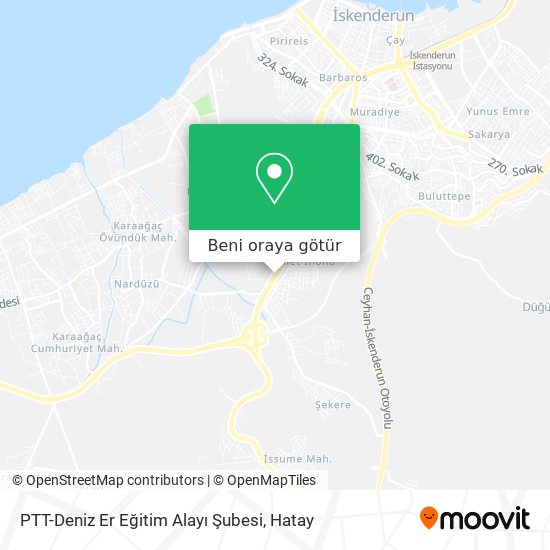 PTT-Deniz Er Eğitim Alayı Şubesi harita
