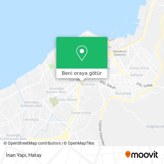 İnan Yapı harita