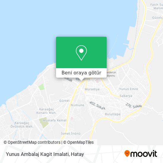 Yunus Ambalaj Kagit Imalati harita