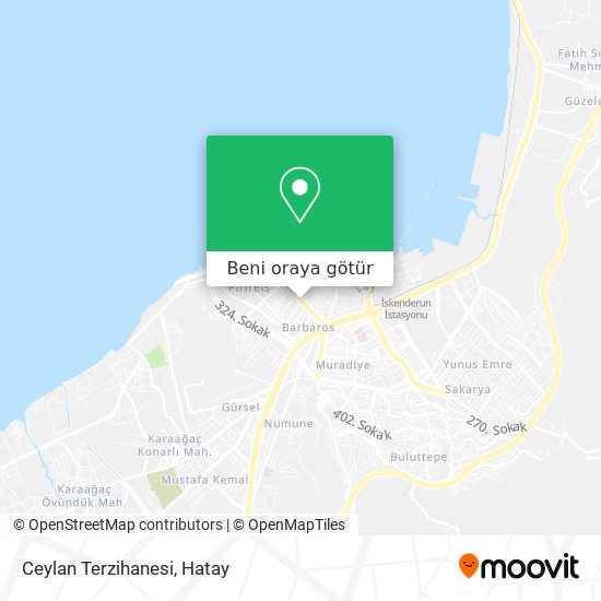 Ceylan Terzihanesi harita