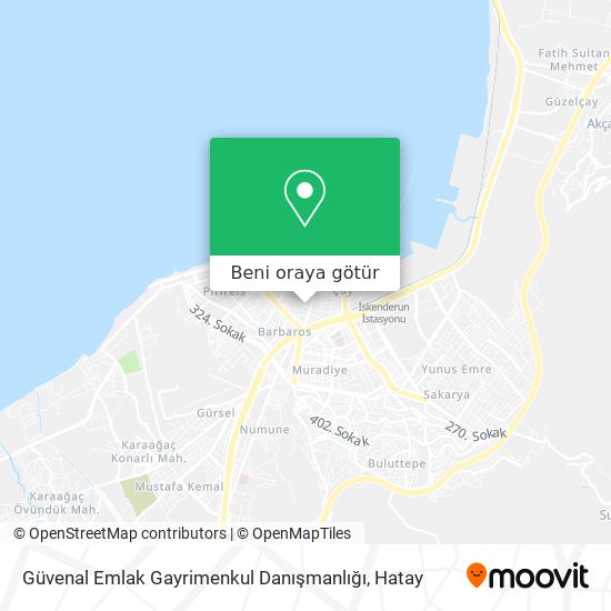 Güvenal Emlak Gayrimenkul Danışmanlığı harita