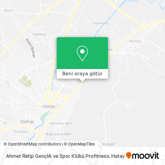 Ahmet Retip Gençlik ve Spor Klübü Profitness harita