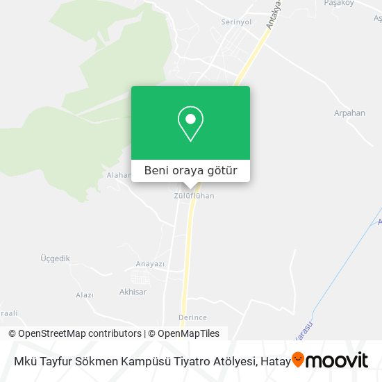 Mkü Tayfur Sökmen Kampüsü Tiyatro Atölyesi harita