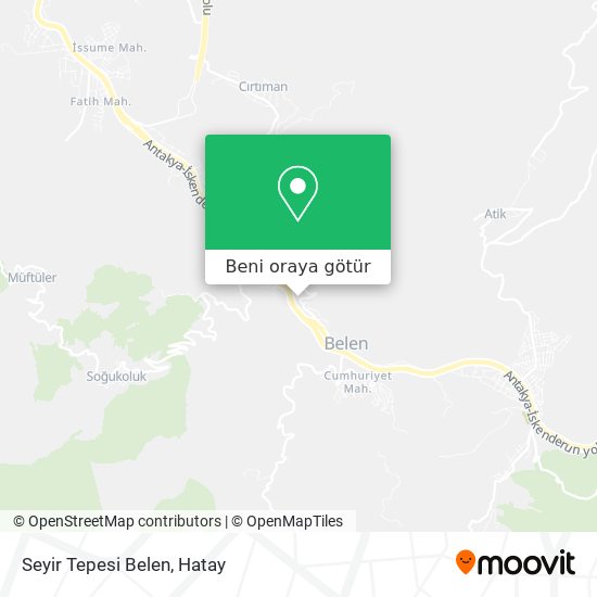 Seyir Tepesi Belen harita