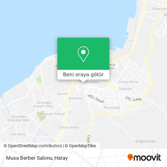 Musa Berber Salonu harita