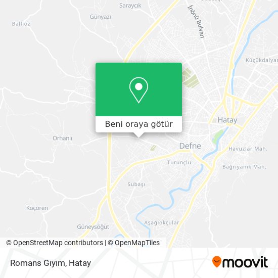 Romans Gıyım harita