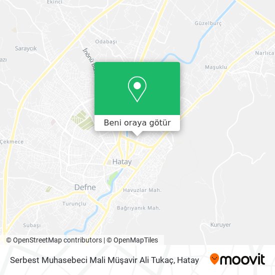 Serbest Muhasebeci Mali Müşavir Ali Tukaç harita