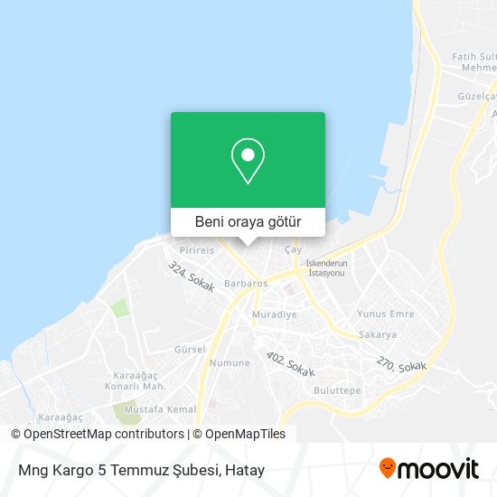 Mng Kargo 5 Temmuz Şubesi harita