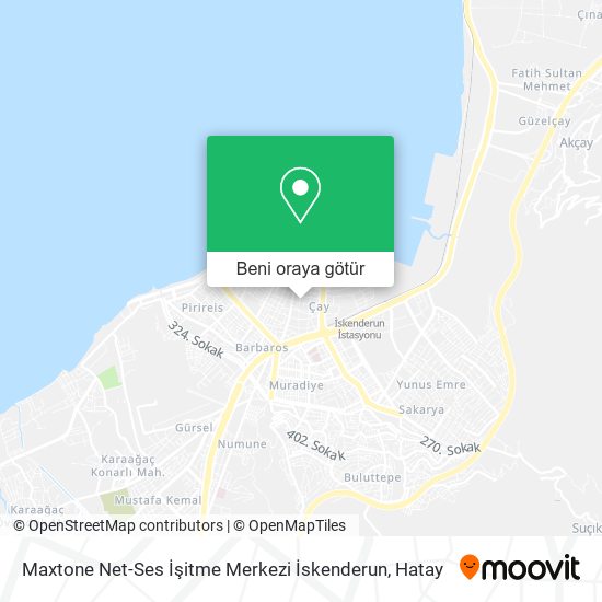 Maxtone Net-Ses İşitme Merkezi İskenderun harita