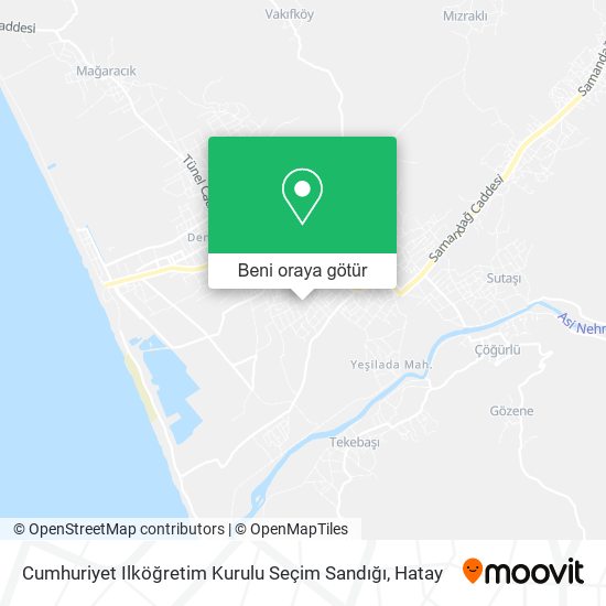 Cumhuriyet Ilköğretim Kurulu Seçim Sandığı harita