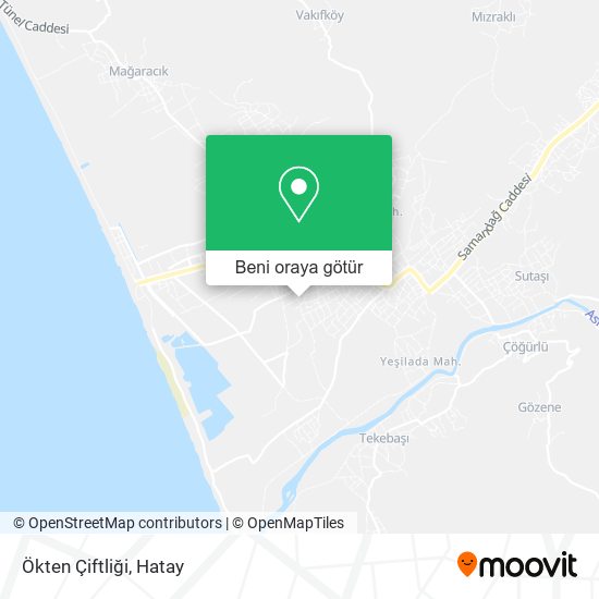Ökten Çiftliği harita