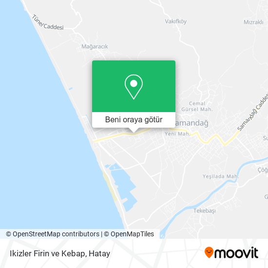 Ikizler Firin ve Kebap harita