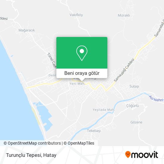 Turunçlu Tepesi harita