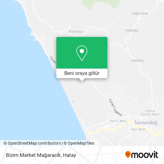 Bizim Market Mağaracik harita