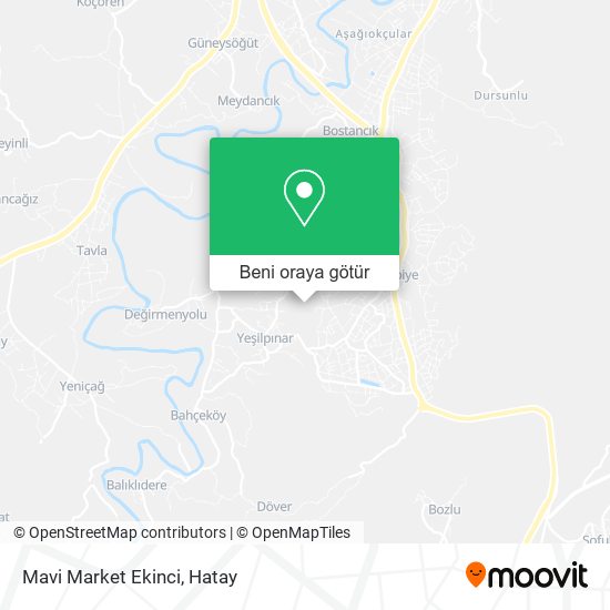 Mavi Market Ekinci harita