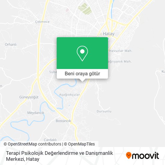 Terapi Psikolojik Değerlendirme ve Danişmanlik Merkezi harita