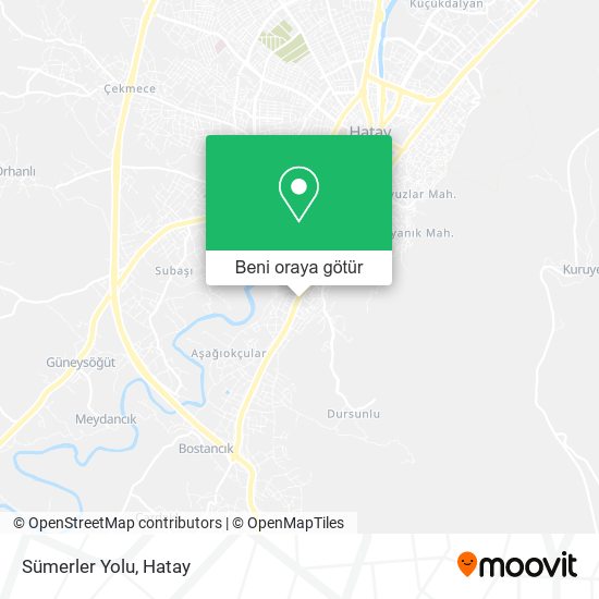 Sümerler Yolu harita