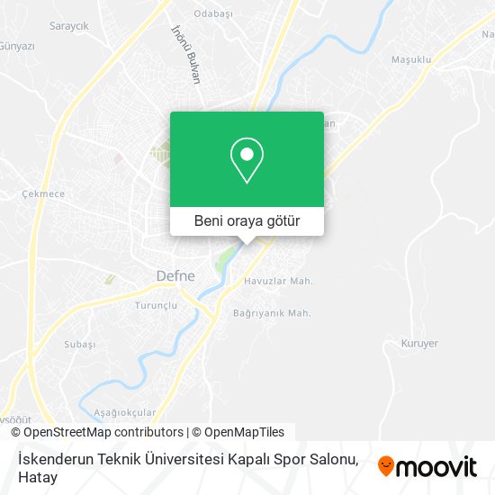 İskenderun Teknik Üniversitesi Kapalı Spor Salonu harita